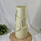 Round Flower Box for Flower Shop Gift Box set of 3 Pcs