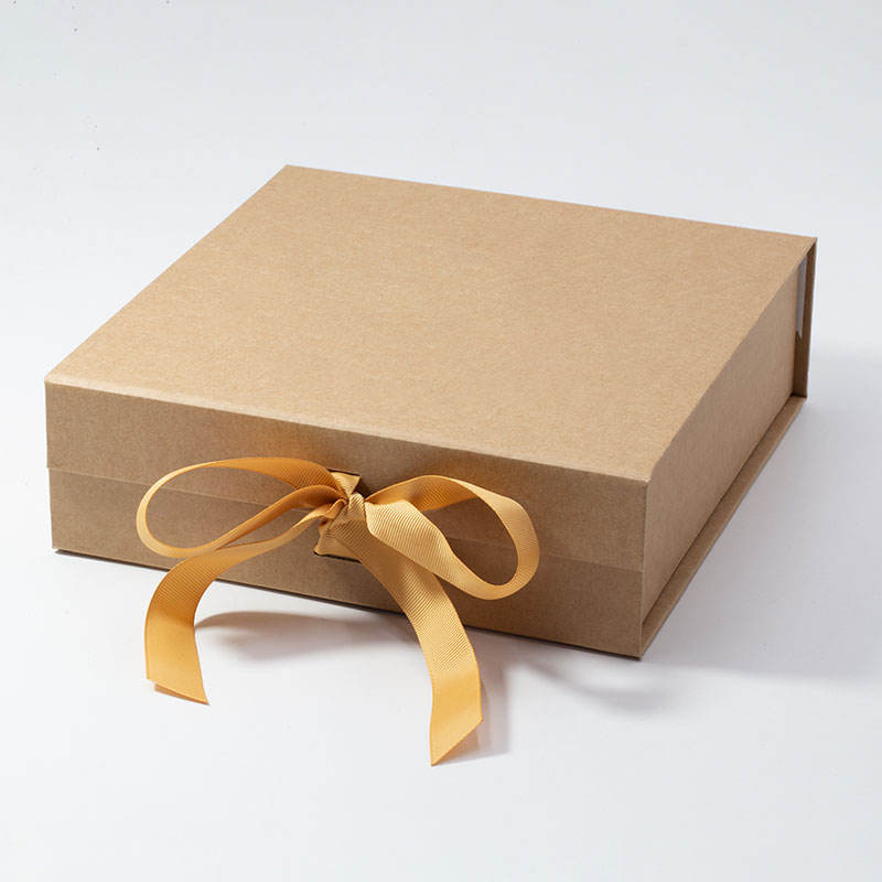Rigid Folded Magnetic Gift Box with Ribbon