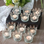 Crown Candlestick Glass Jewelry Box, Perfect for Storing Jewelry, Decorating Weddings, As Banquet Centerpieces Wedding Favors Party Favours F90282