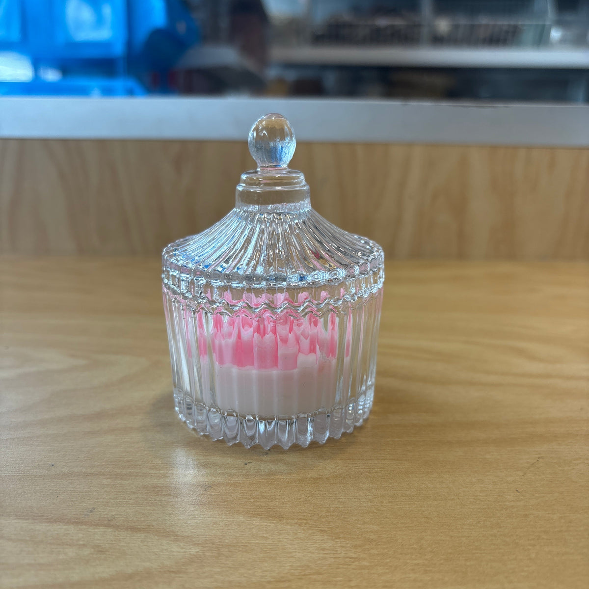 Candle Flower shape in Glass Jar with Lid Party Favour Favors F90230