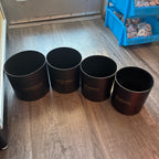 Round Plastic Flower Box Set of 4 Pcs