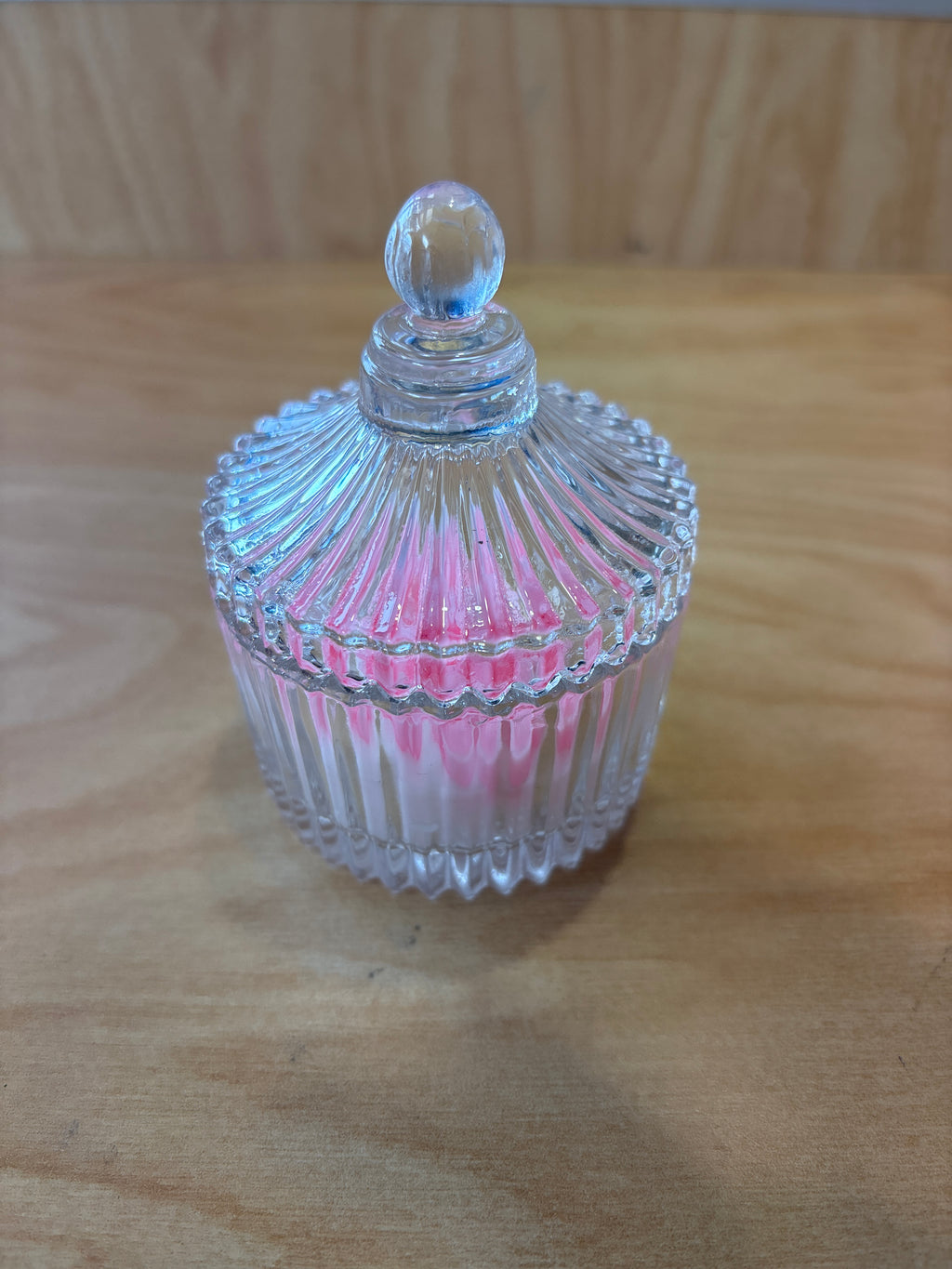 Candle Flower shape in Glass Jar with Lid Party Favour Favors F90230