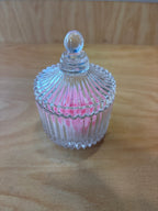 Candle Flower shape in Glass Jar with Lid Party Favour Favors F90230