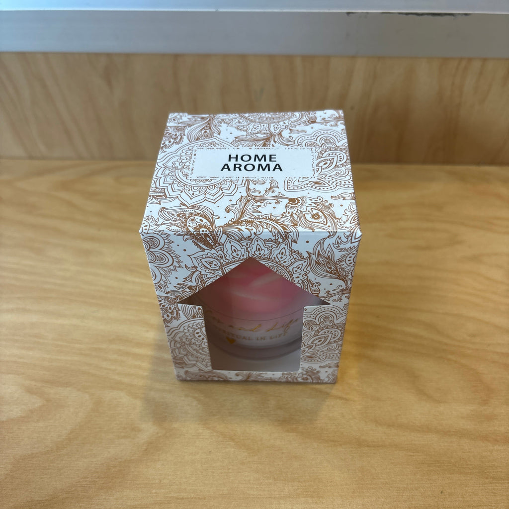 Candle Bloom Rose Candle Jar with Lid F90226