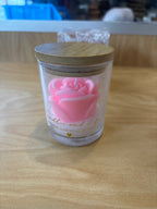 Candle Bloom Rose Candle Jar with Lid F90226