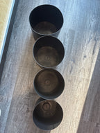 Round Plastic Flower Box Set of 4 Pcs