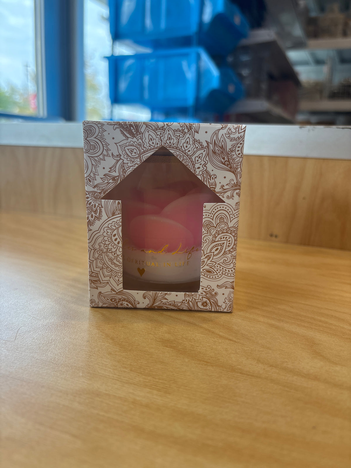 Candle Bloom Rose Candle Jar with Lid F90226