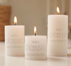 Classic White Pillar Scented Candle Home Decoration Scented Candle Wedding Favor1