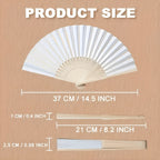 Personalized Engraved Paper Fans