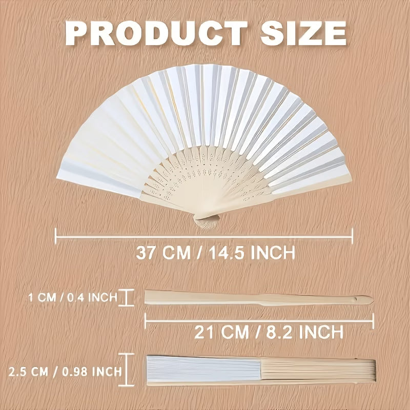 Personalized Engraved Paper Fans